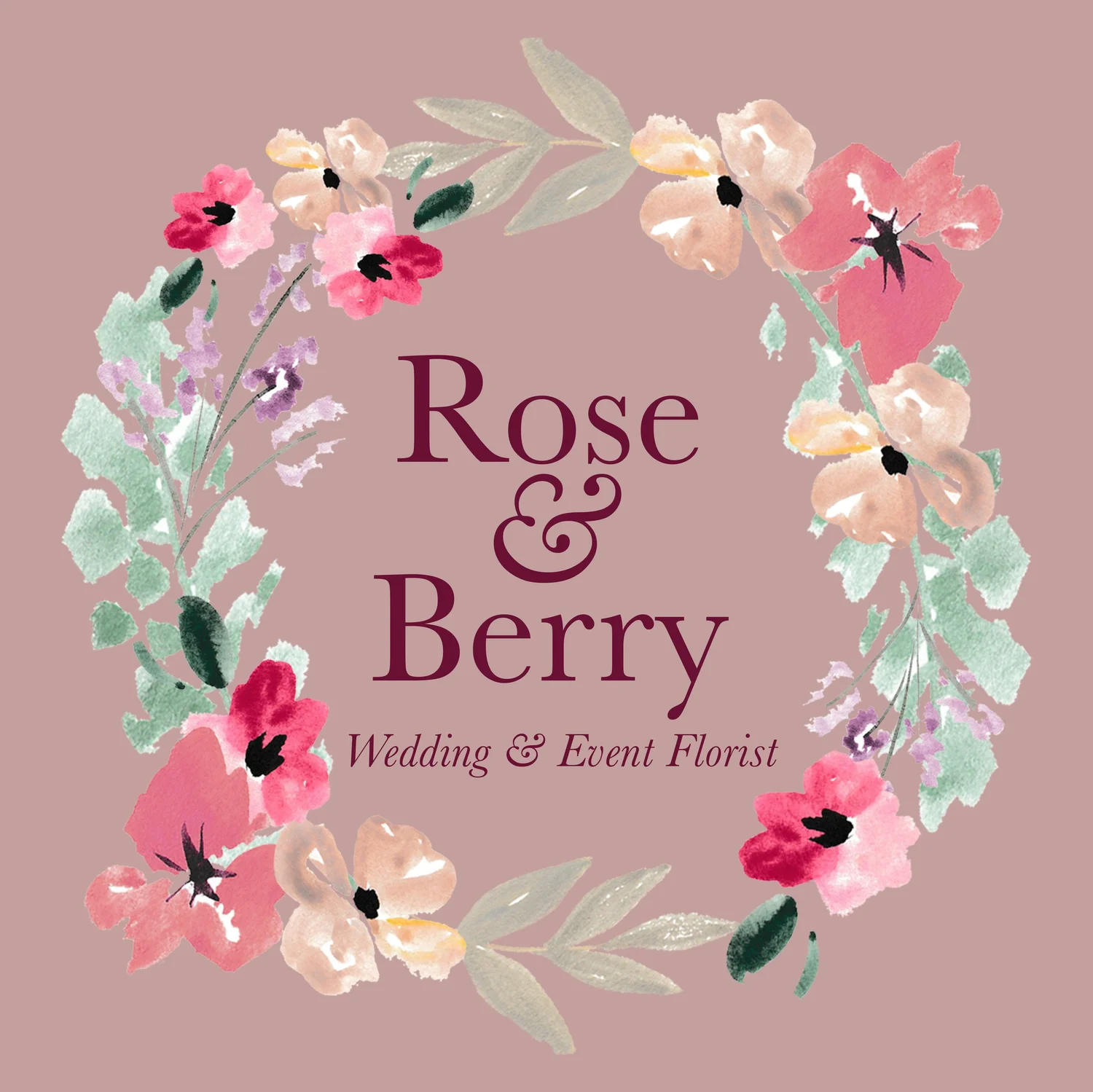 Rose and Berry Flowers