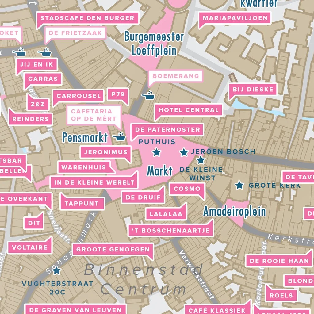 Horeca kaart Den Bosch