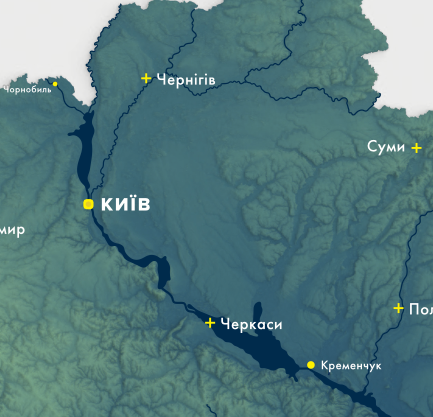 Artistieke kaart Oekraine