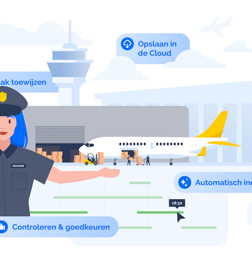 Illustraties douane software