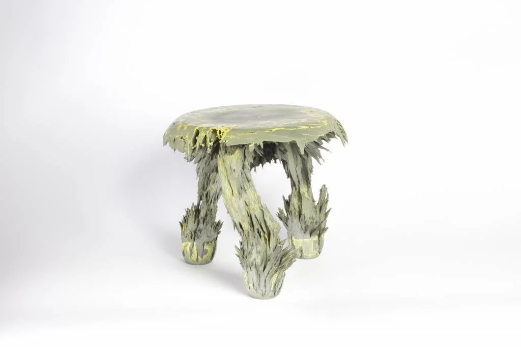 Gravity Stool Yellow & Grey  | Jólan van der Wiel