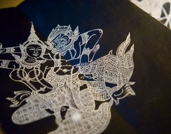 Sophisticated and historical Thai scripture resembling the cultural influent of nano brow design.