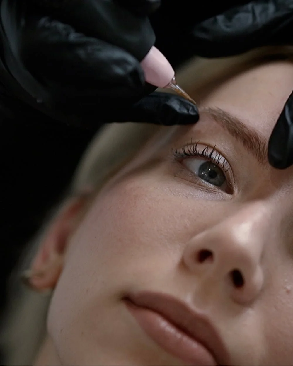 Precise nano brows using needle cartridge at URADIANT in Paddington Studio