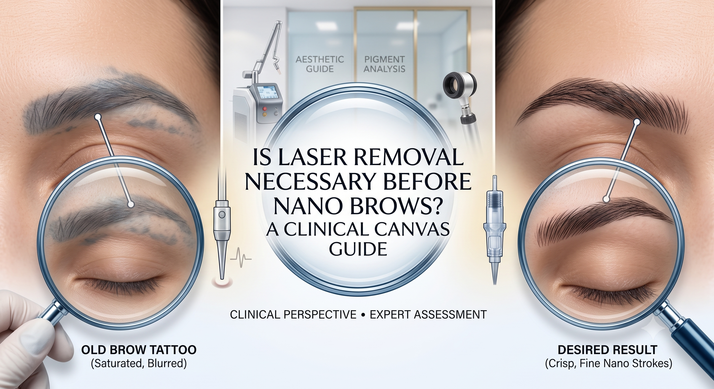 Is Laser Removal Necessary Before Nano Brows? A Clinical Canvas Guide