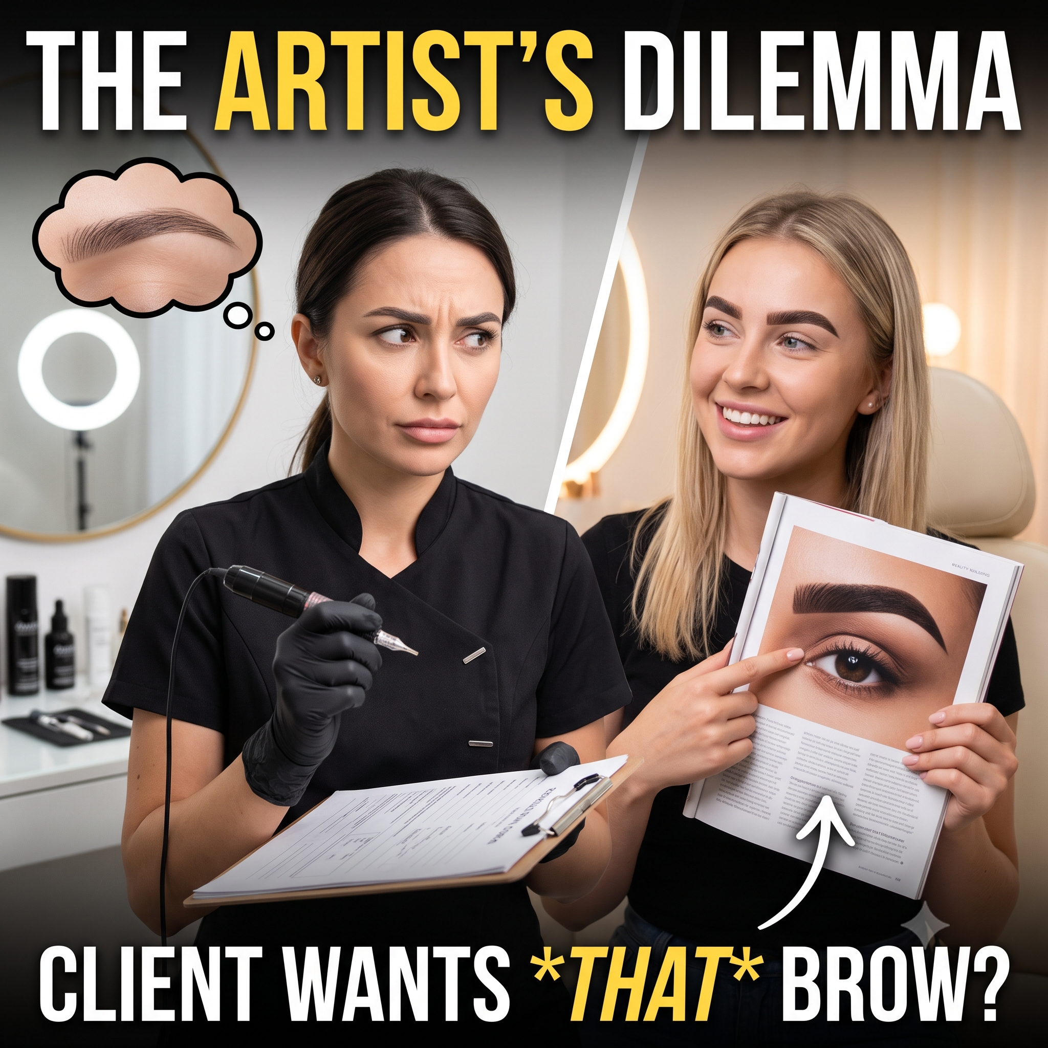 The Artist’s Dilemma: What Happens When a Client Wants a Brow I Don’t Like?