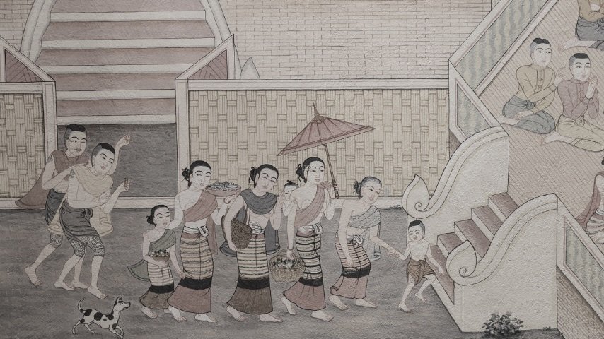 Traditional Thai custom wall art