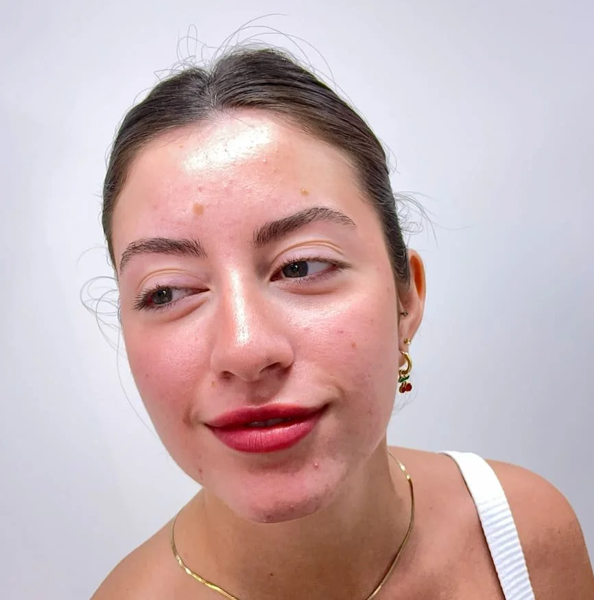 Matte soft and natural pink lip tattoo using soft lip technique. Subtle and no swelling.