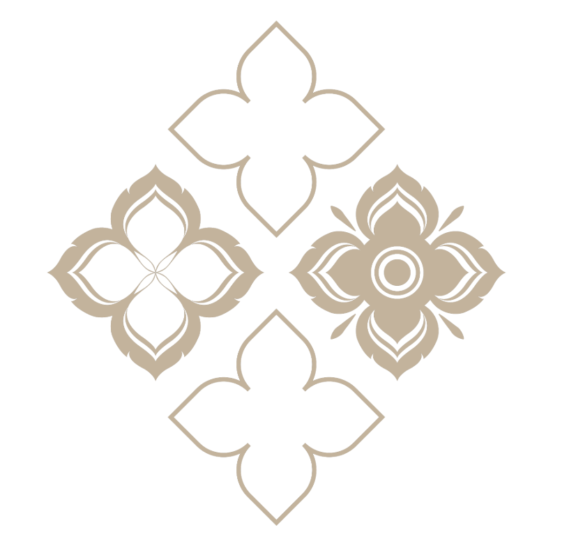 The combination of different thai symbols, showing pigment customisation for nano brows.