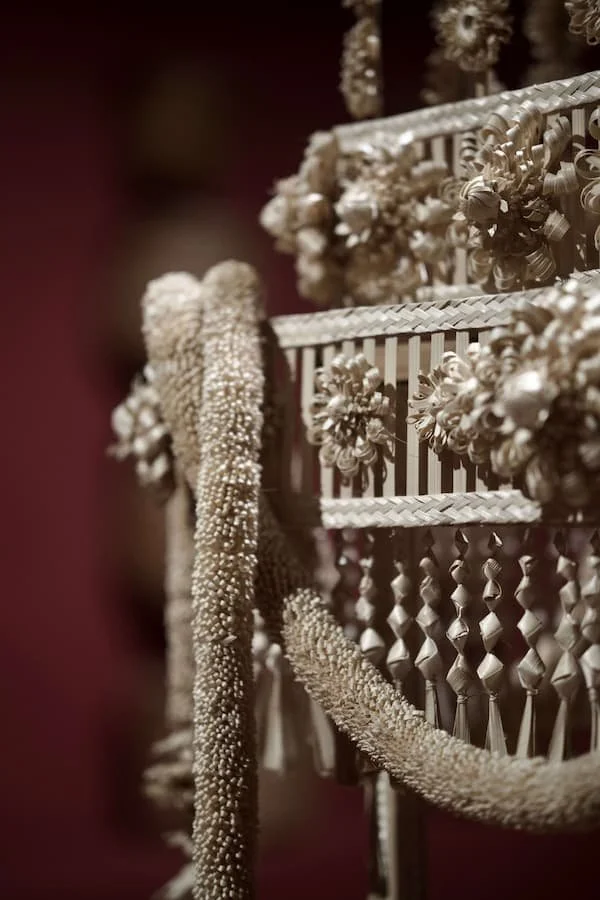 Thai flower garland crafted with natural product