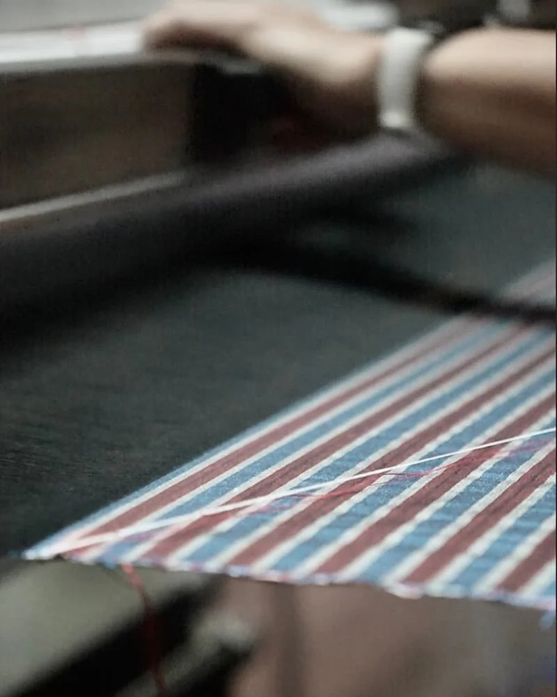 Silk production at the last silk village in Bangkok near Jimthompson.