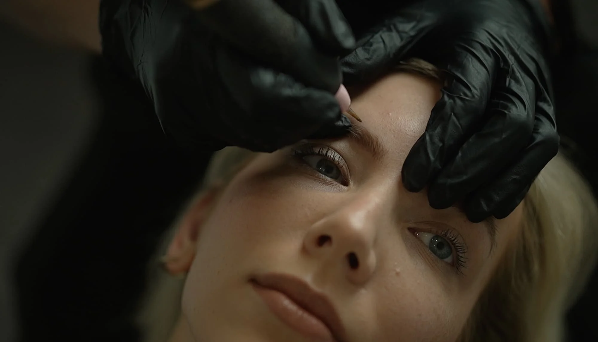 Precise Nano Brow using fine needle cartridge and machine hairstroke at URADIANT Studio in Paddington