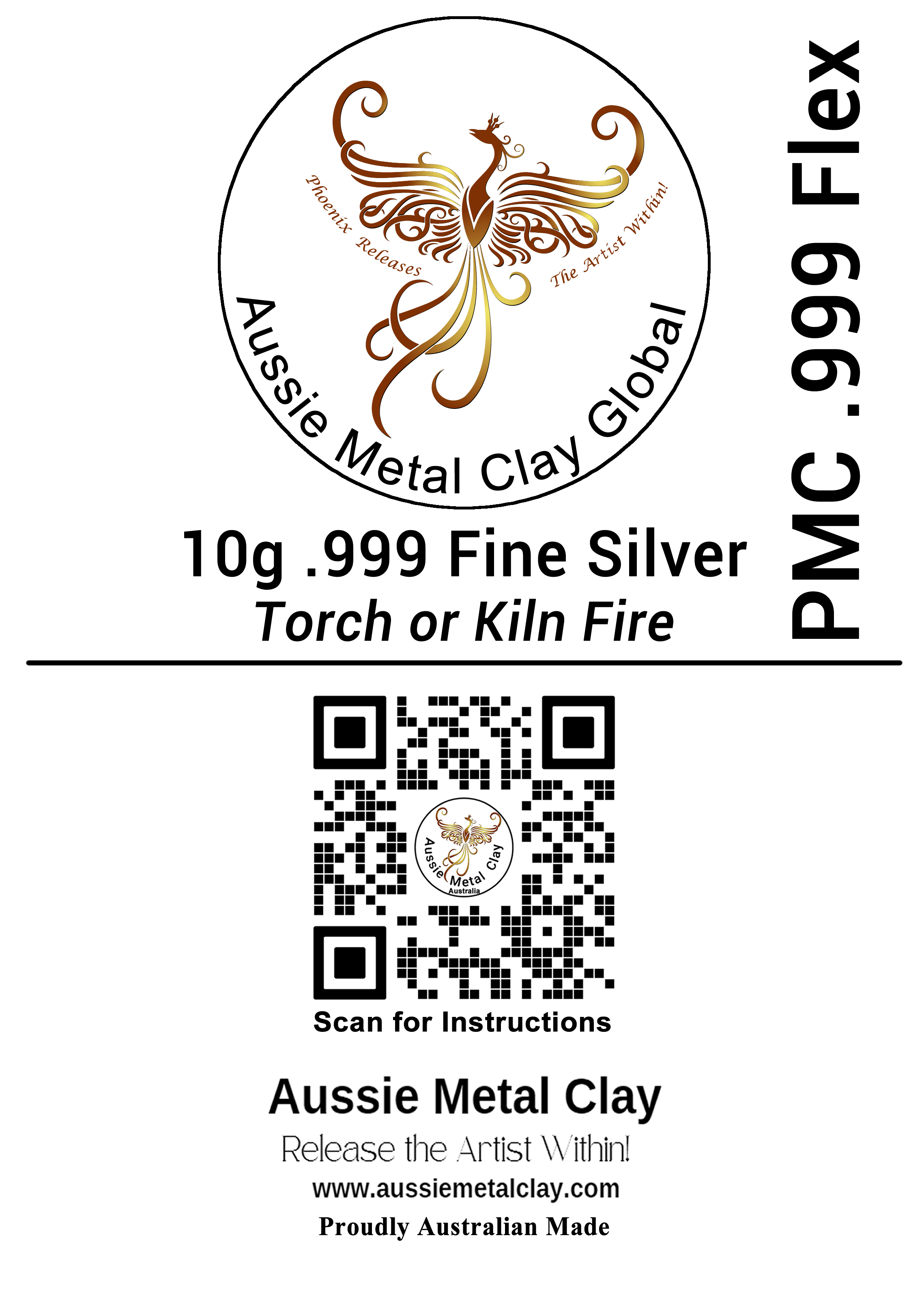 Aussie PMC .999 Fine Silver Tester Clay