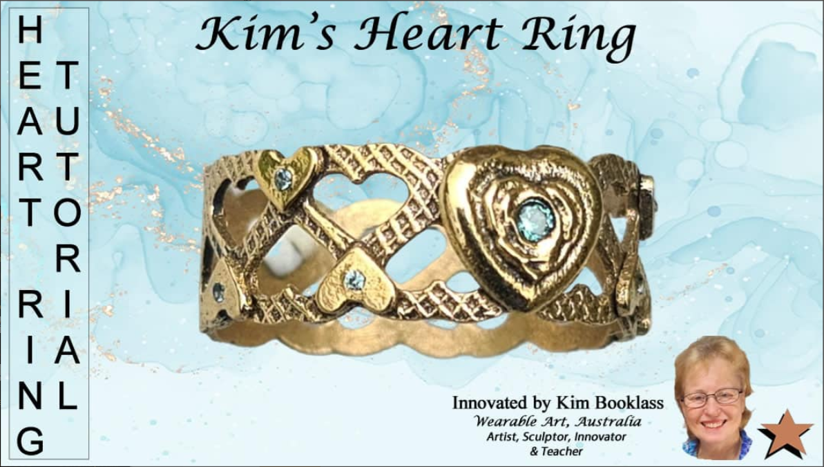 2 Stars ~ Heart Ring By Kim Booklass