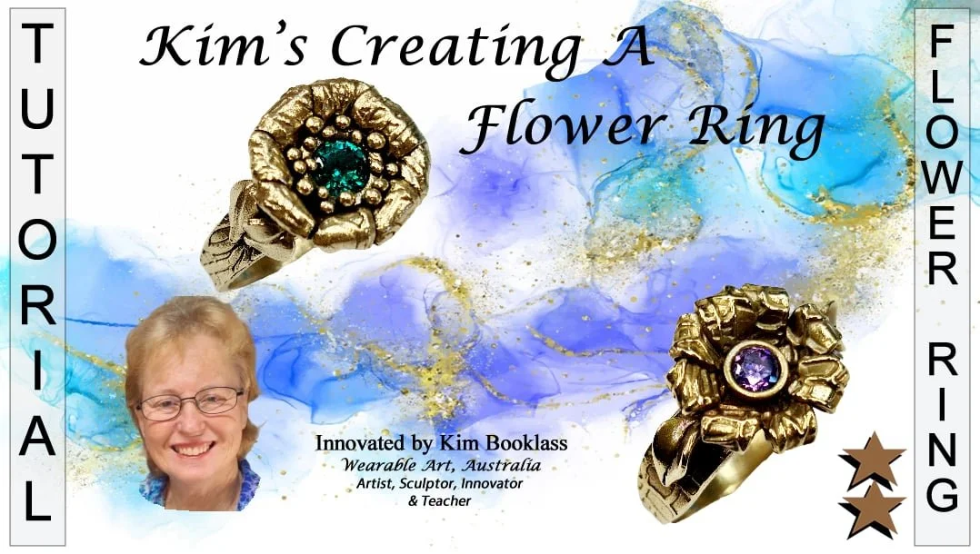 2 Star ~ Creating A Flower Ring Tutorial By Kim Booklass