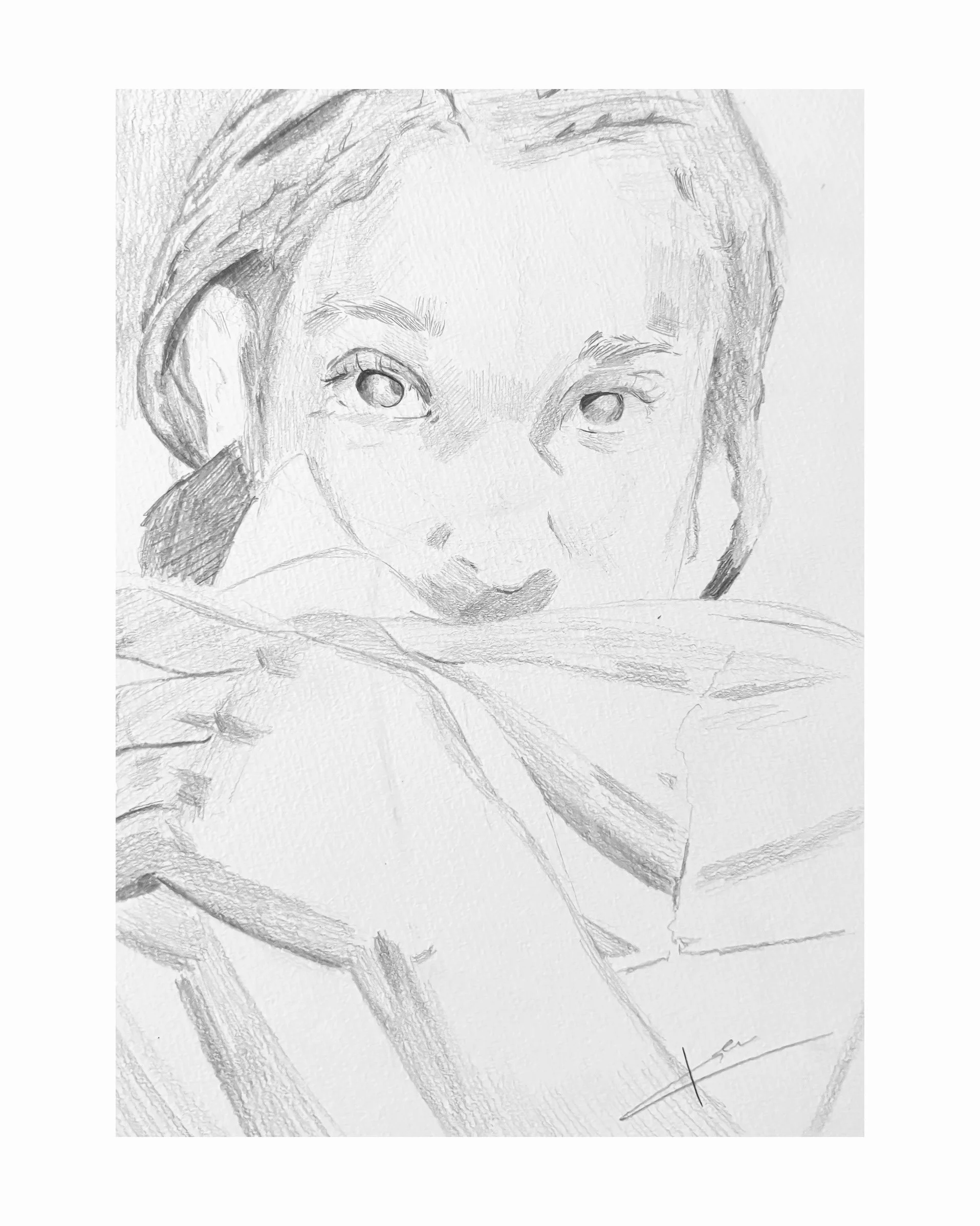 untitled no 1, 2025 Pencil on paper 7in x 9in