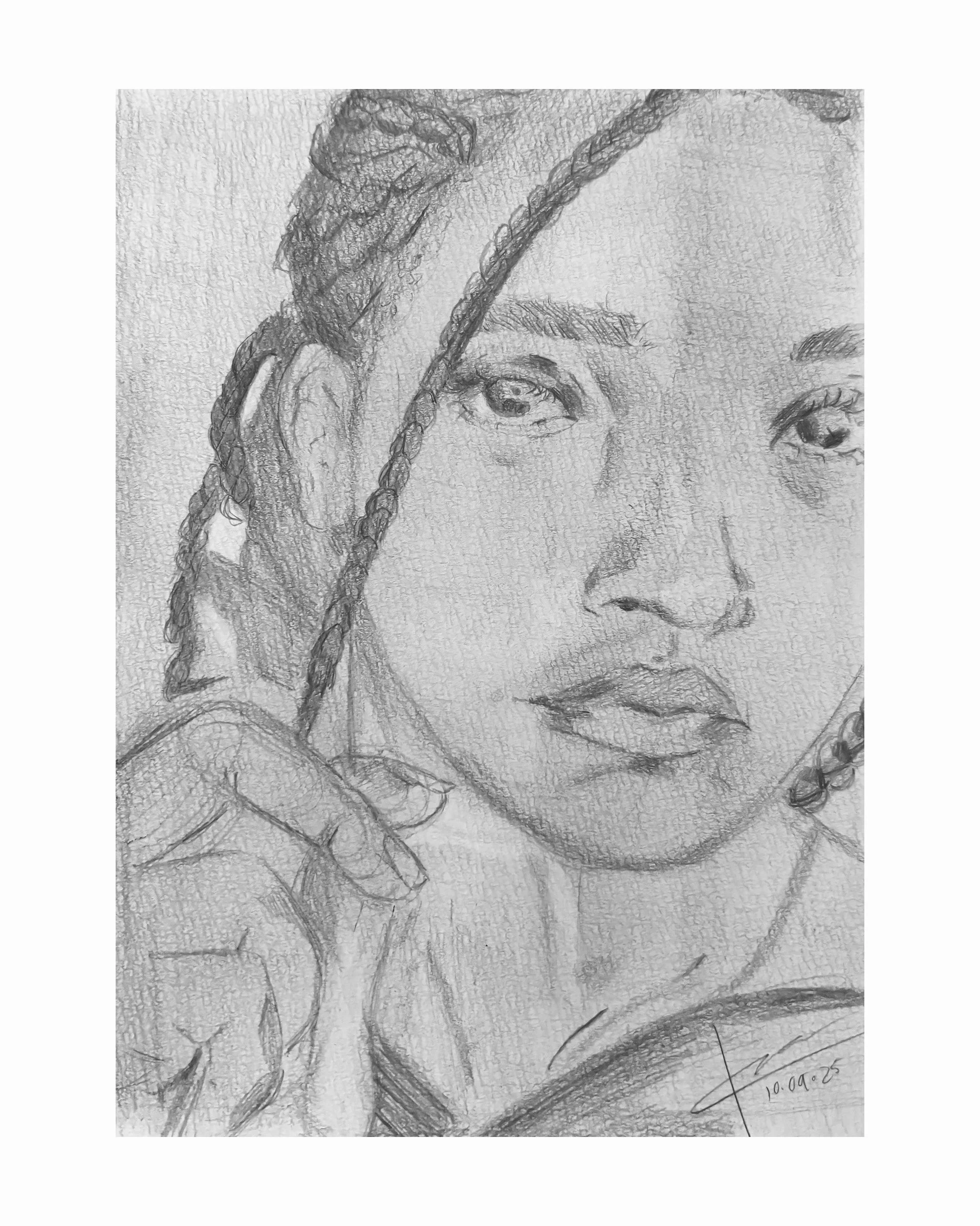 untitled no 2, 2025 Pencil on paper 7in x 9in