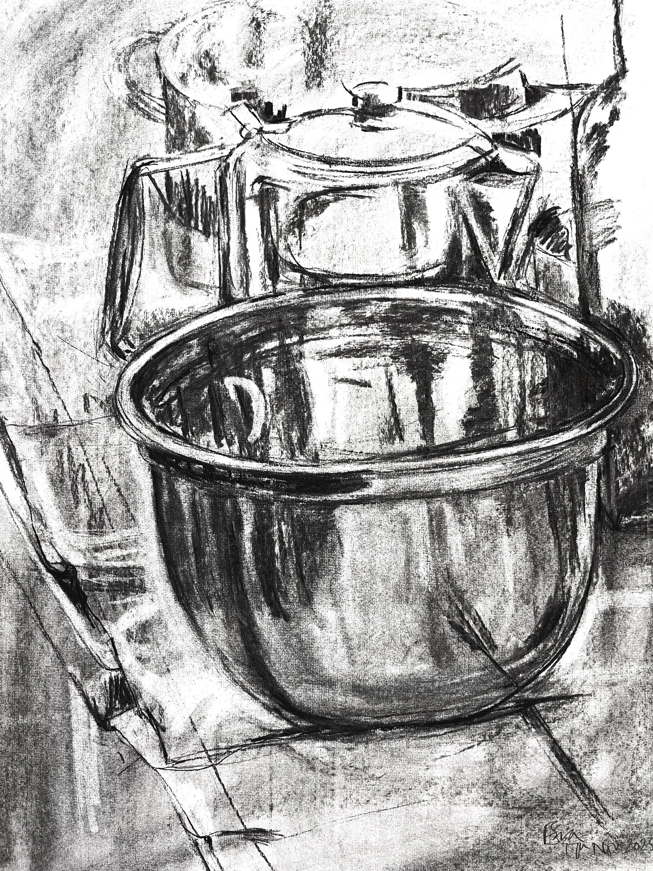 Still Life with  Bowl and Teapot  