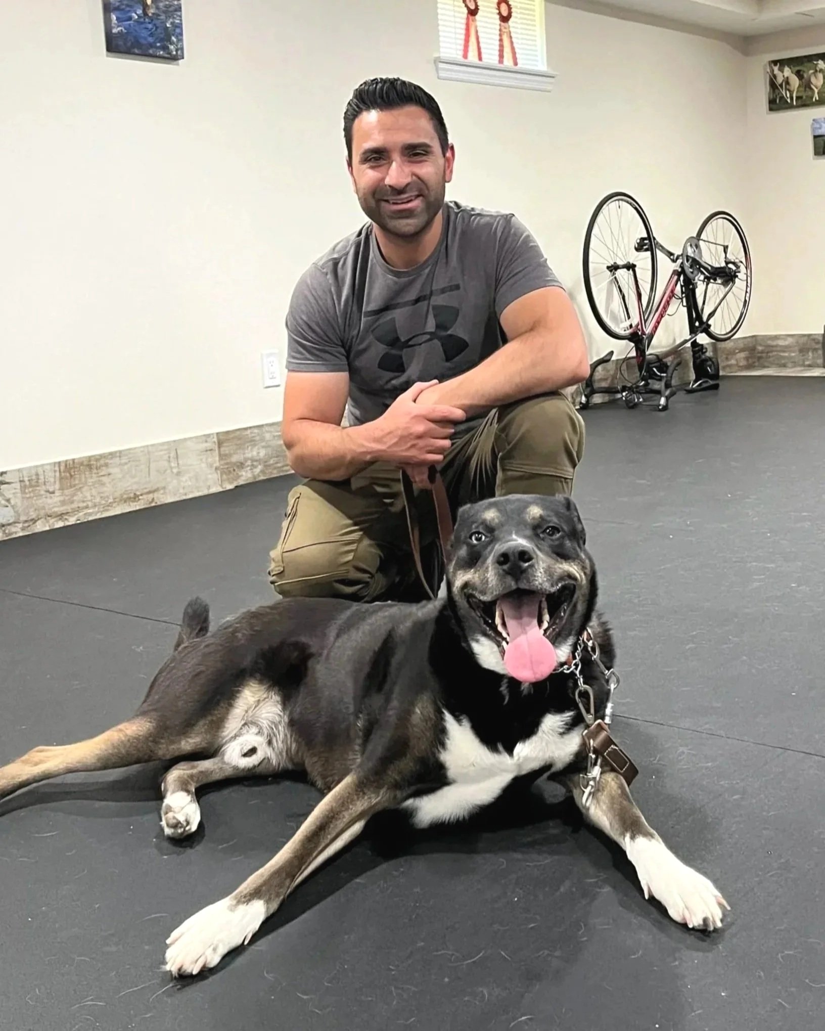 Olaf and Anthony after a training session