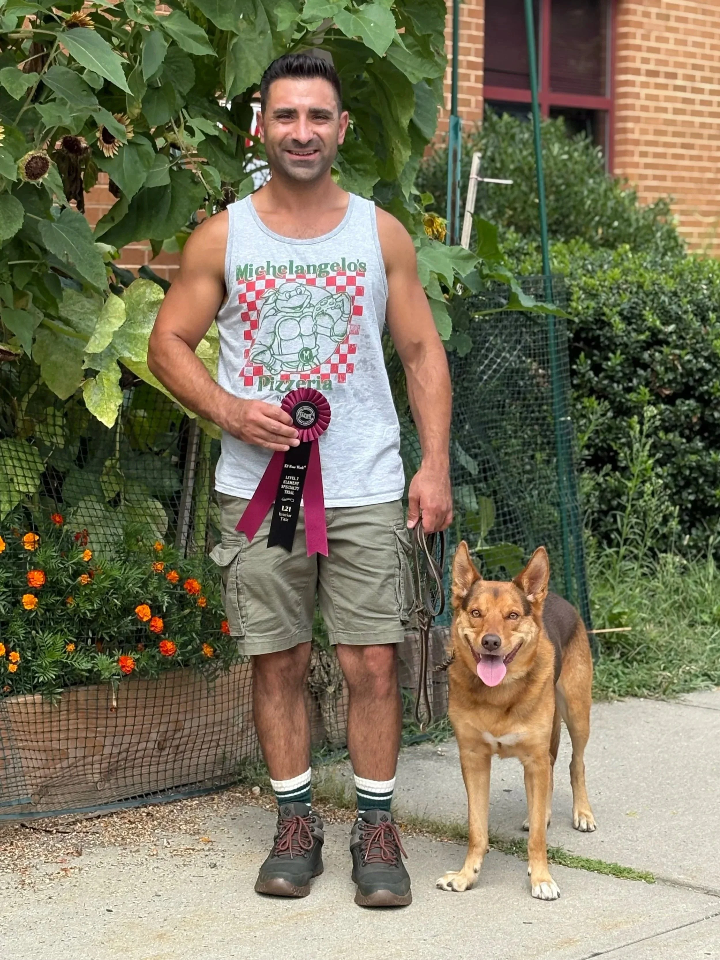 Journey earning a title ribbon