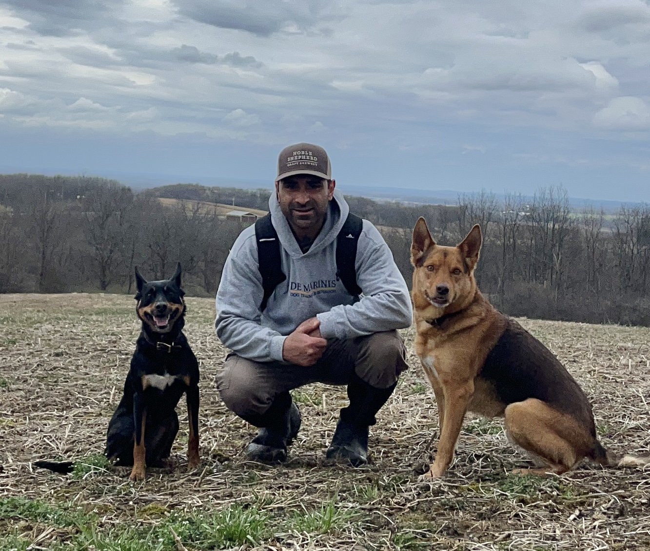Quest, Journey and Anthony hiking the Finger Lakes