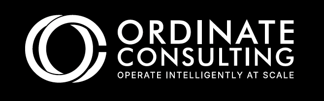 Logo of Ordinate Consulting with the tagline 'Operate | Intelligently at Scale'.