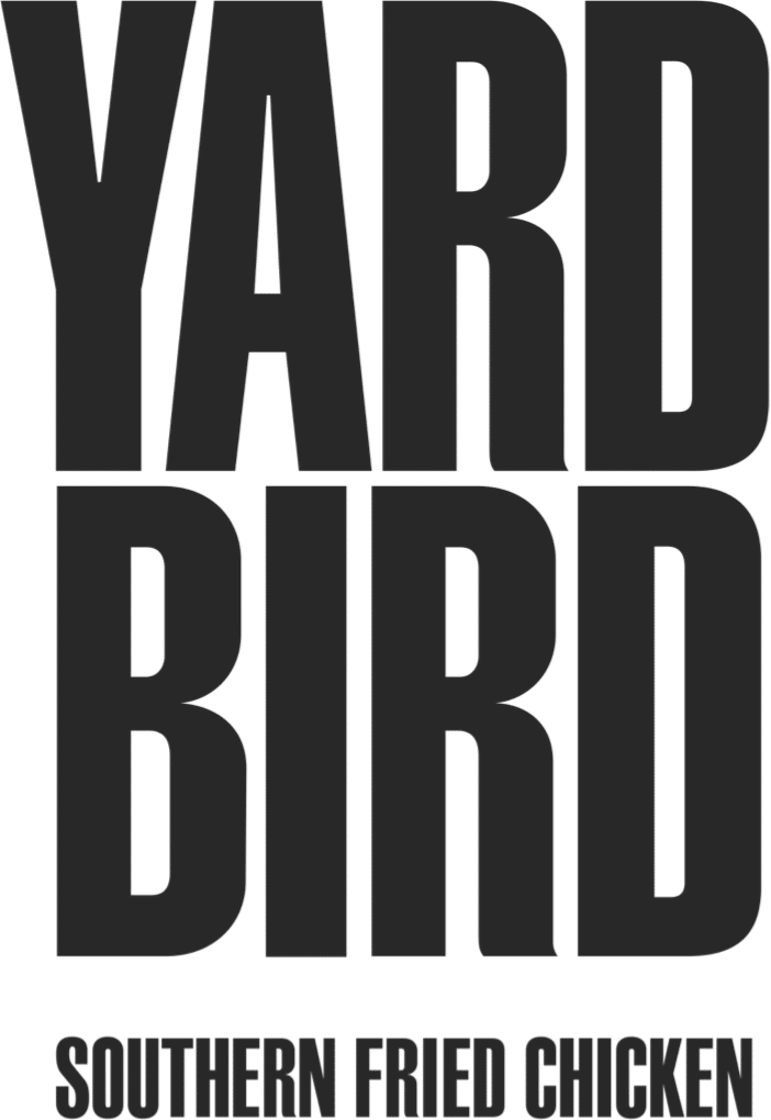 Bold black text reading 'YARD BIRD' with smaller text below that says 'Southern Fried Chicken'.