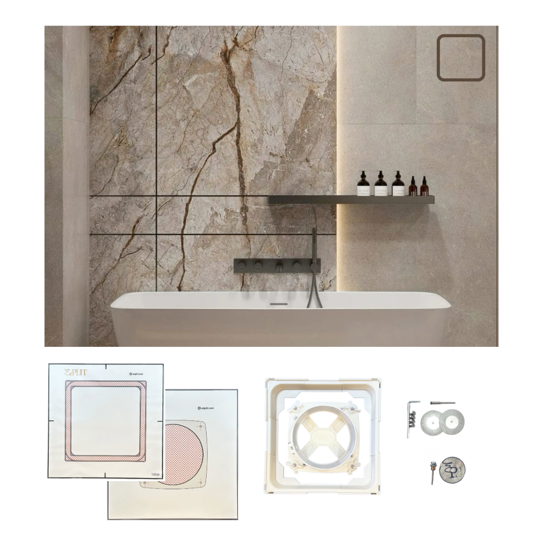 Hidden Exhaust Fan Mounting System Edplit - Compatible with Duct Fans 100/125/150 mm