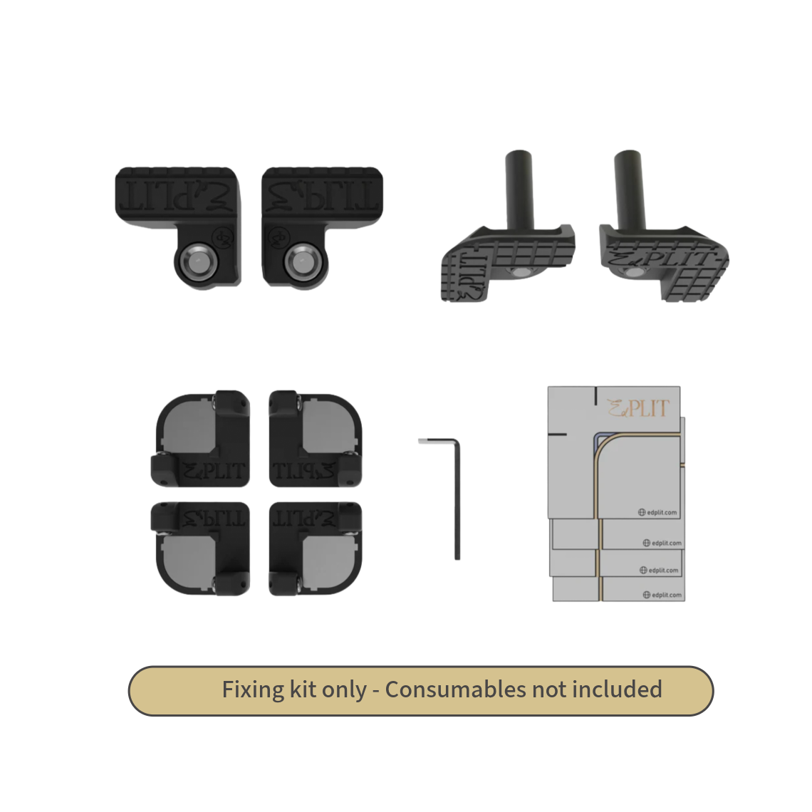 Hidden Access Hatch Mounting System Edplit – for Panels up to 400×500 mm