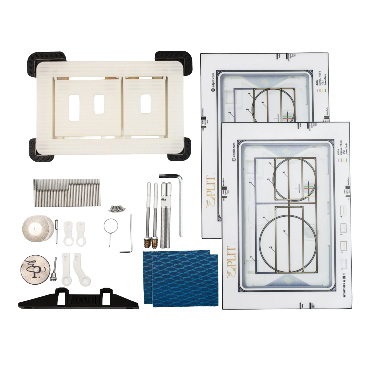 Hidden Toilet Flush Button M1 Edplit - Compatible with Geberit, AlcaPlast, TECE