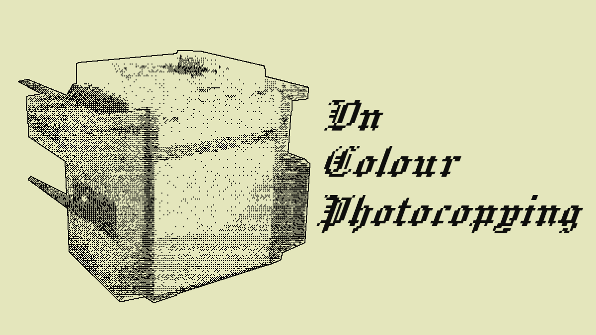 On Colour Photocopying
