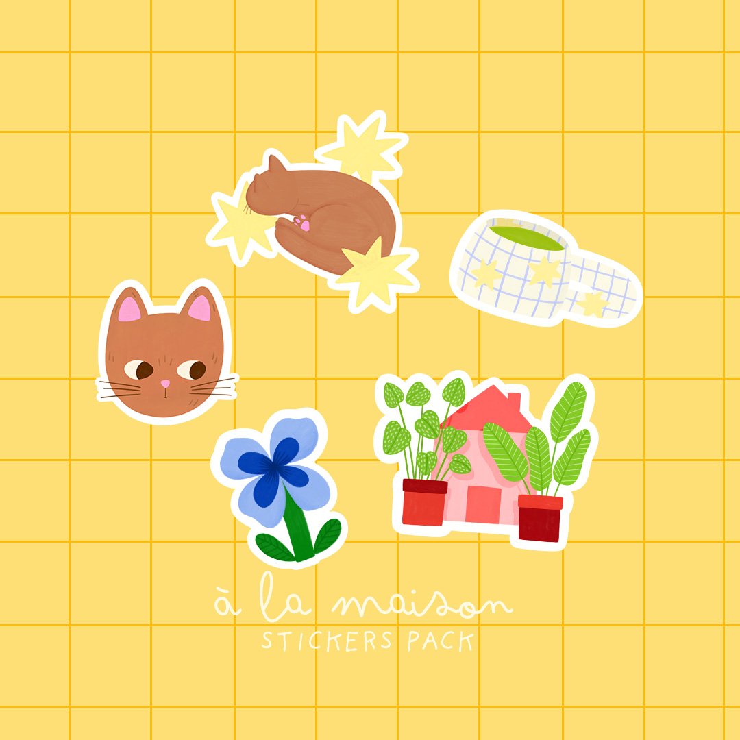 PACK DE STICKERS - À LA MAISON