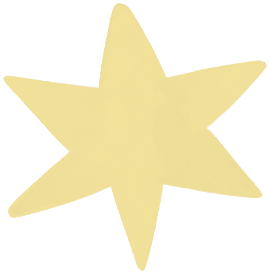 Illustration d'une étoile jaune stylisée avec cinq branches