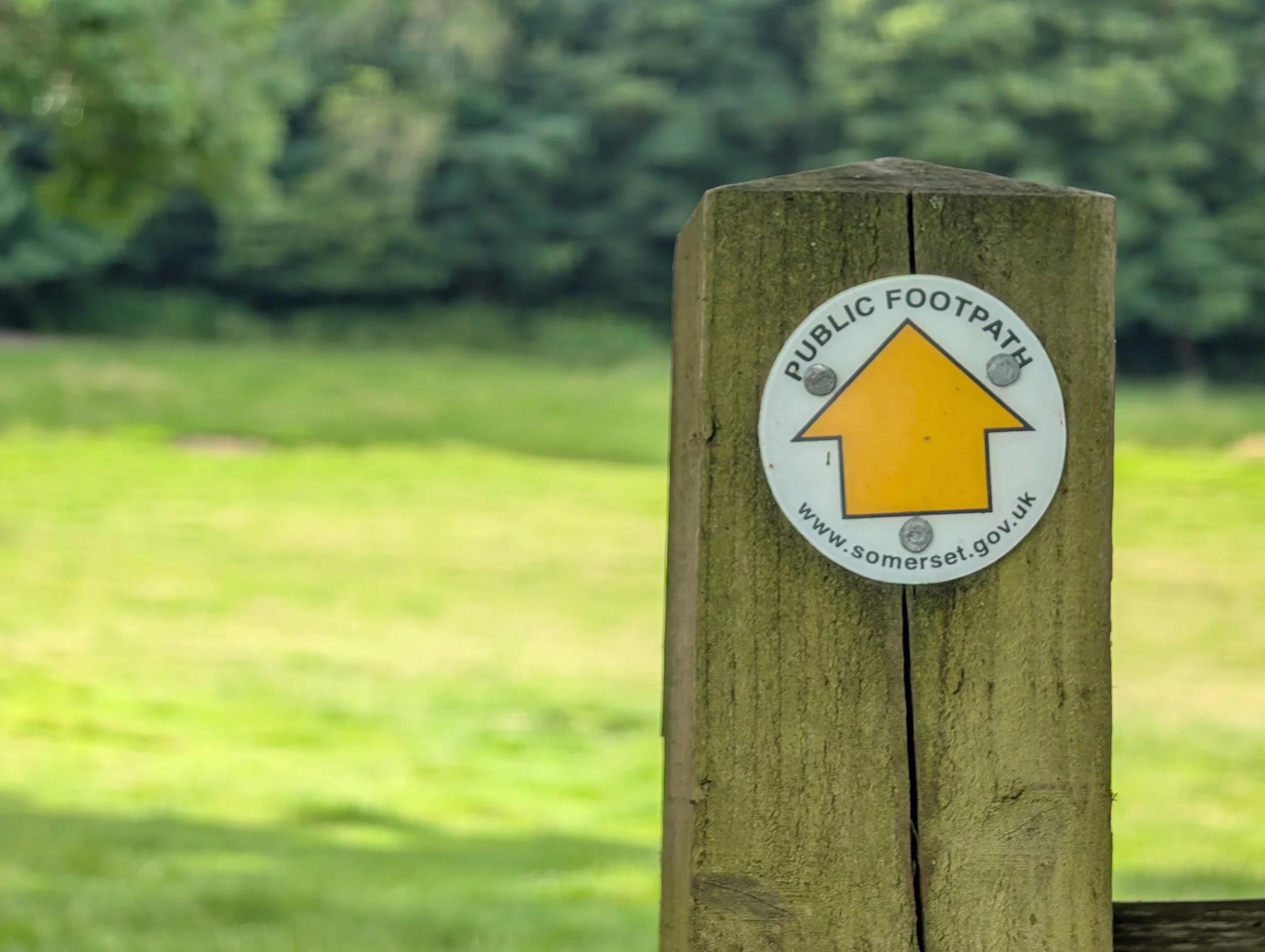 Hinton St George Footpath Sign