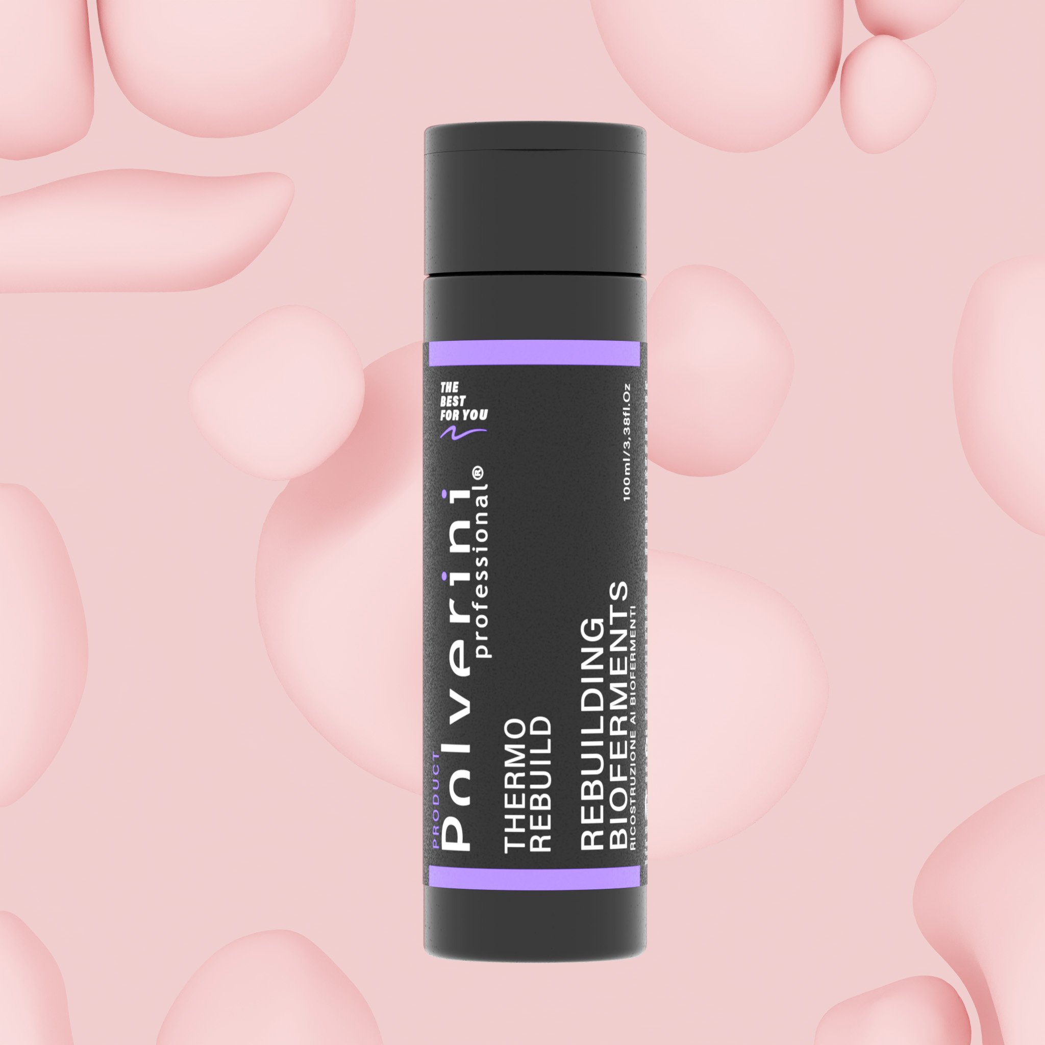 Stick di balsamo labbra con sfondo rosa e cuori