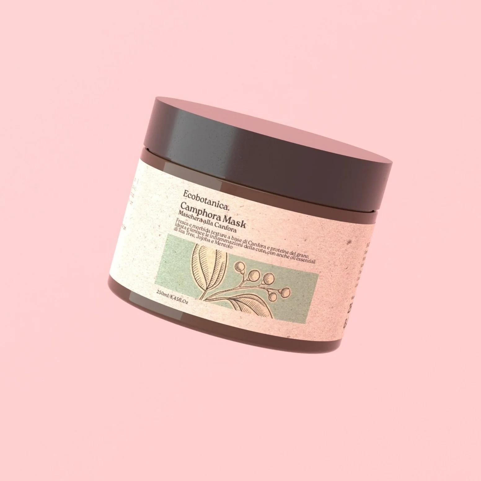 Maschera condizionatore naturale per capelli a base di canfora purifica la cute e districa i capelli