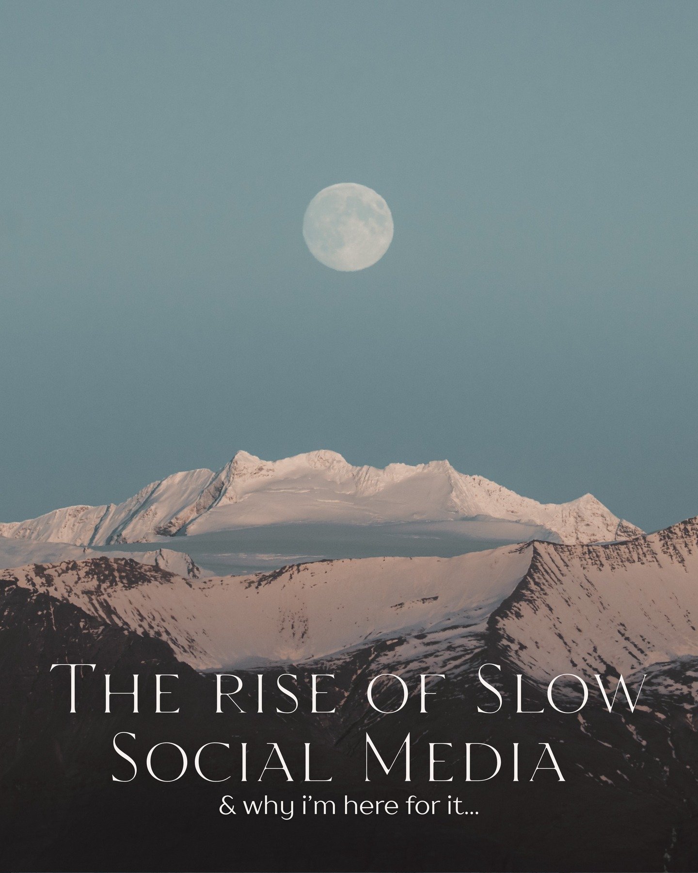The algorithm wants you to believe you need to post every day to be "seen", and while in some cases this does work effectively... in others it can mean shouting into a void already oversaturated with noise. Not value. Just, noise. 

The ide