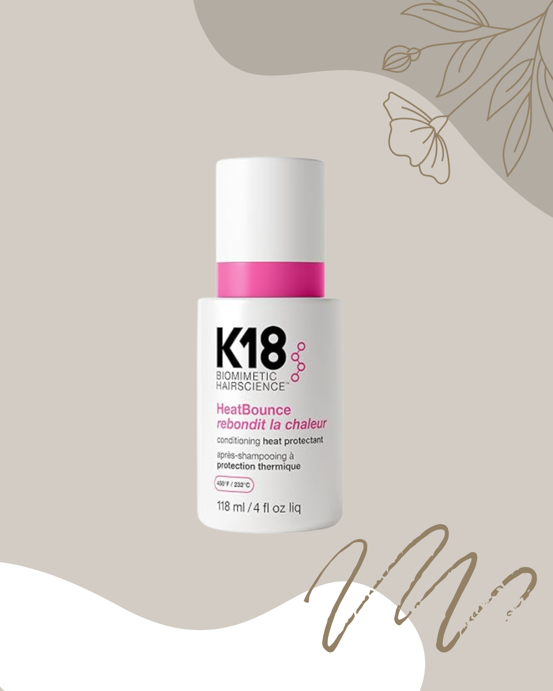 K18 Biomimetic Hairscience - rebondit la chaleur - protection thermique