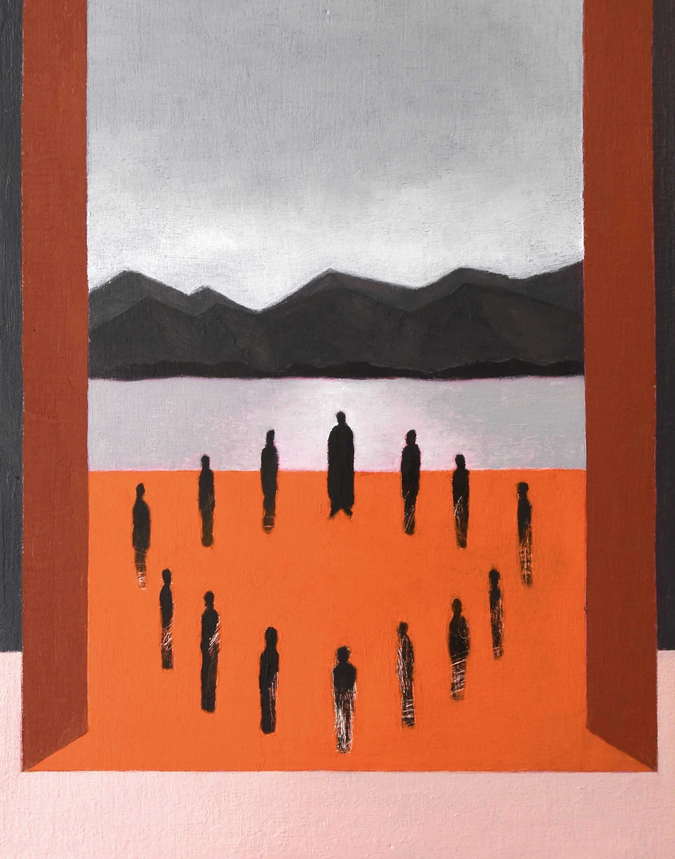 Jean Gfeller 
Society is now heading in the right direction, 2026
Oil on wood
14 x 18 cm

1'500 CHF 🟡
