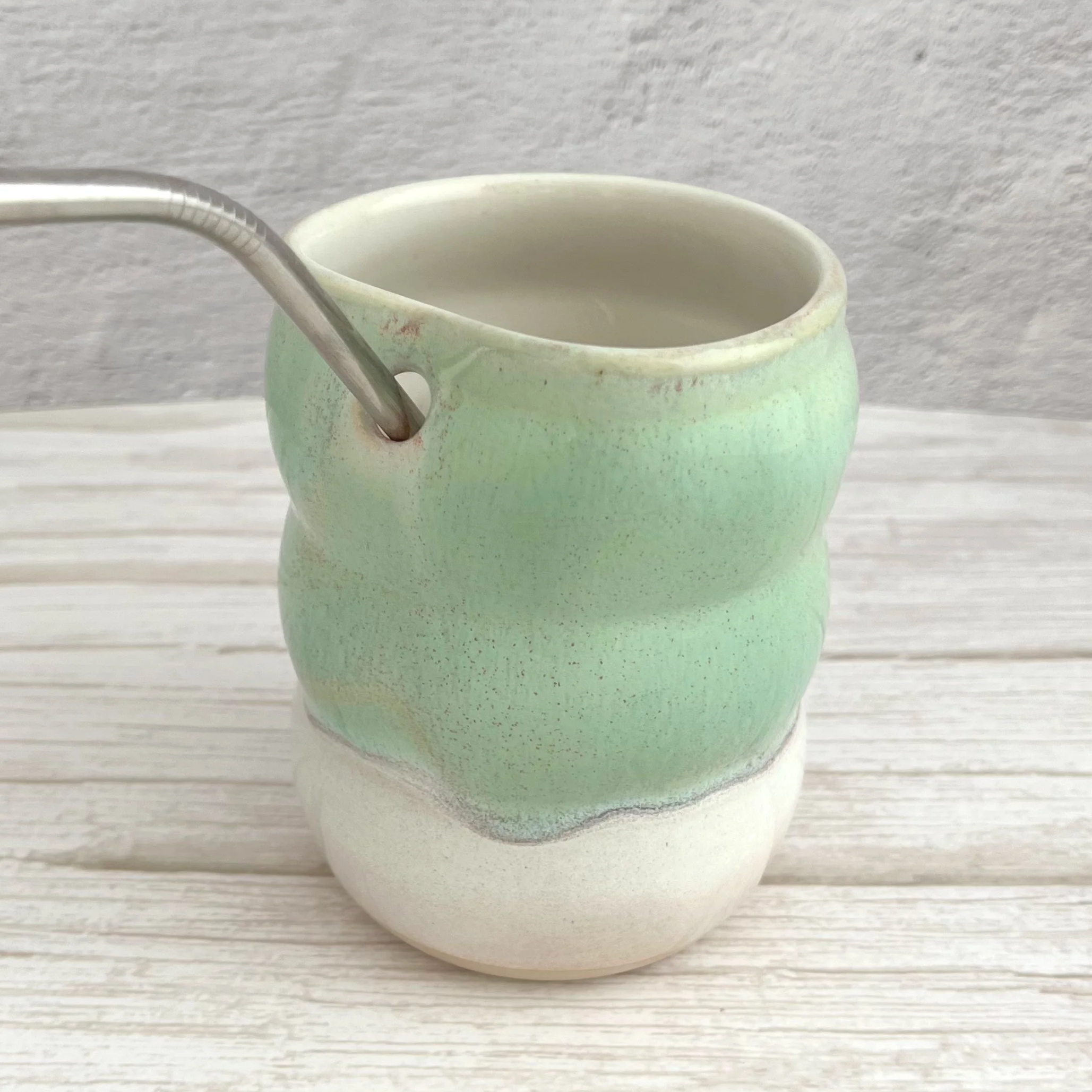 Straw tumbler – Sea Green