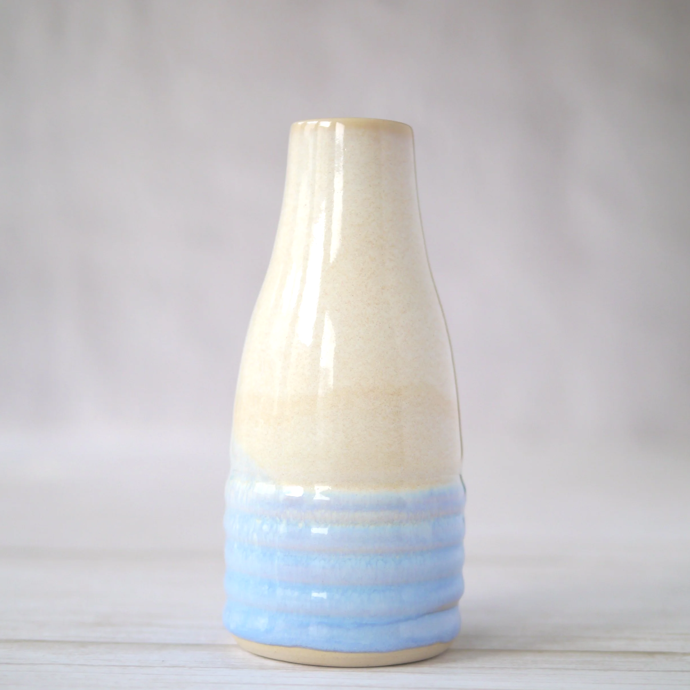 Hand-thrown tapered vase