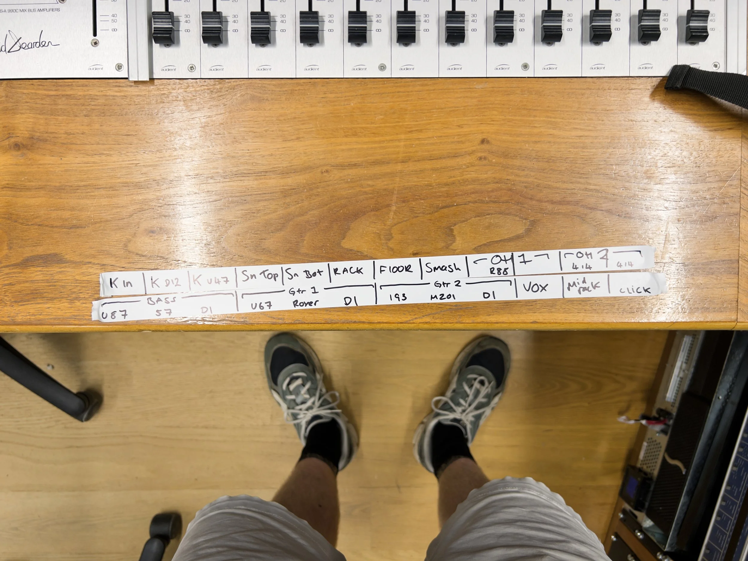 My console labels (and legs)