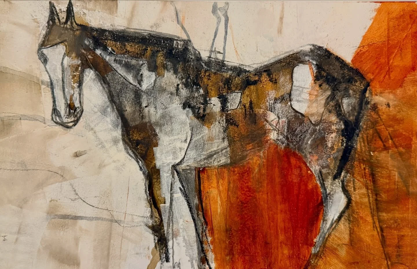 There&rsquo;s a lot happening in my head, heart, and studio right now.

The work is quietly percolating as I prepare large panels, creating a surface that feels alive&hellip; something that might one day hold the presence of the horse.

In the meanti