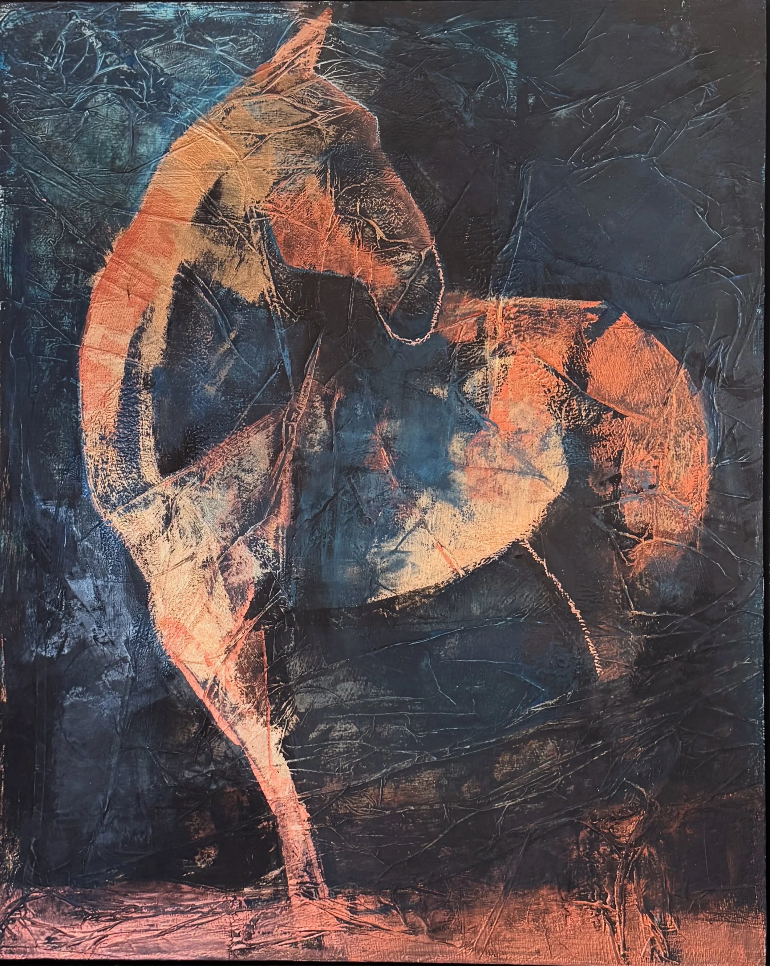 GIRL ON FIRE

Inspired by photographs I took during the golden hour, when the light would briefly catch the curve and silhouette of the horse before disappearing again.

There&rsquo;s something about the simplicity and atmosphere of this piece that I