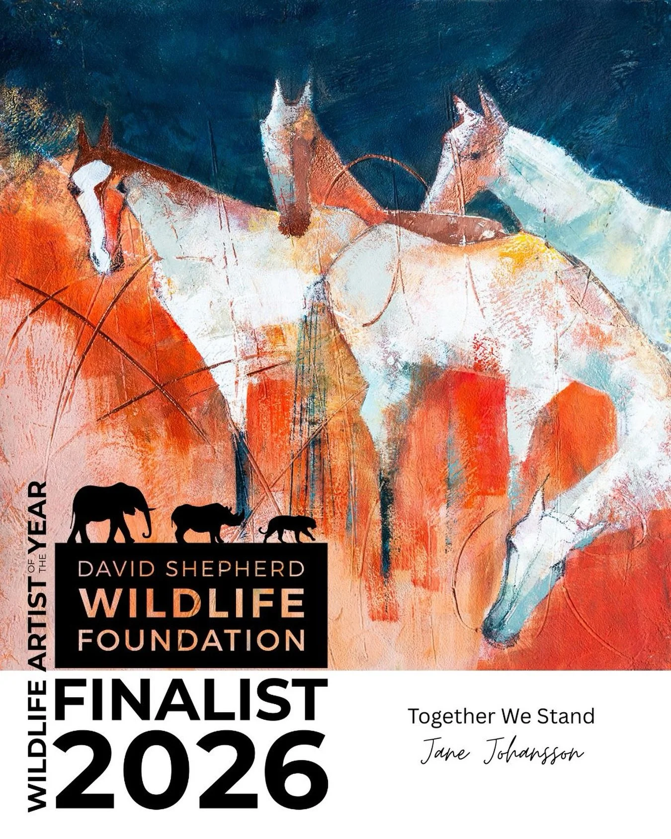 I&rsquo;m so thrilled to be selected as a Finalist for the &lsquo;Wildlife Artist of the Year 2026&rsquo; exhibition at @mallgalleries in September with this painting &ldquo;Together We Stand&rdquo;

Such a huge honour to show alongside so many wonde