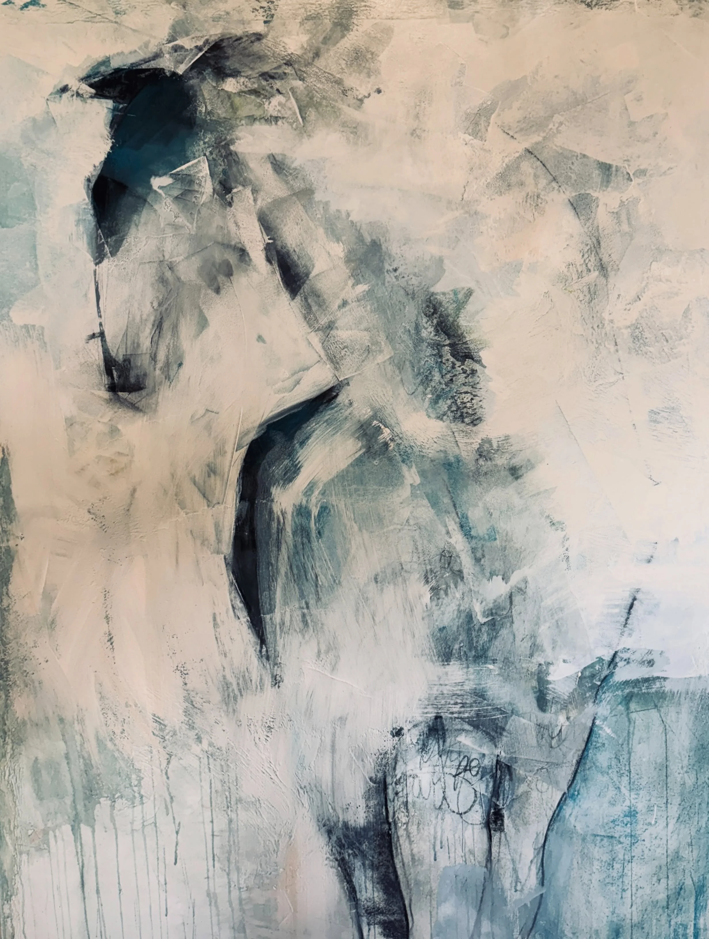 Don&rsquo;t Look Back.

Six months ago, this painting began its journey. Looking back through its early stages and all the iterations that followed, I sometimes wonder if I should have stopped right here&hellip;. the point where I painted over almost