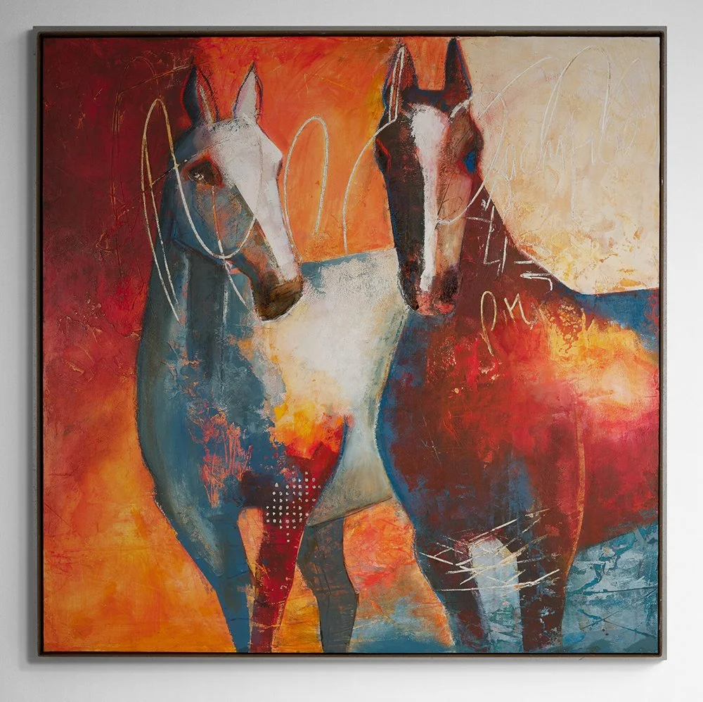 colourful-modern-horse-painting-framed.jpg