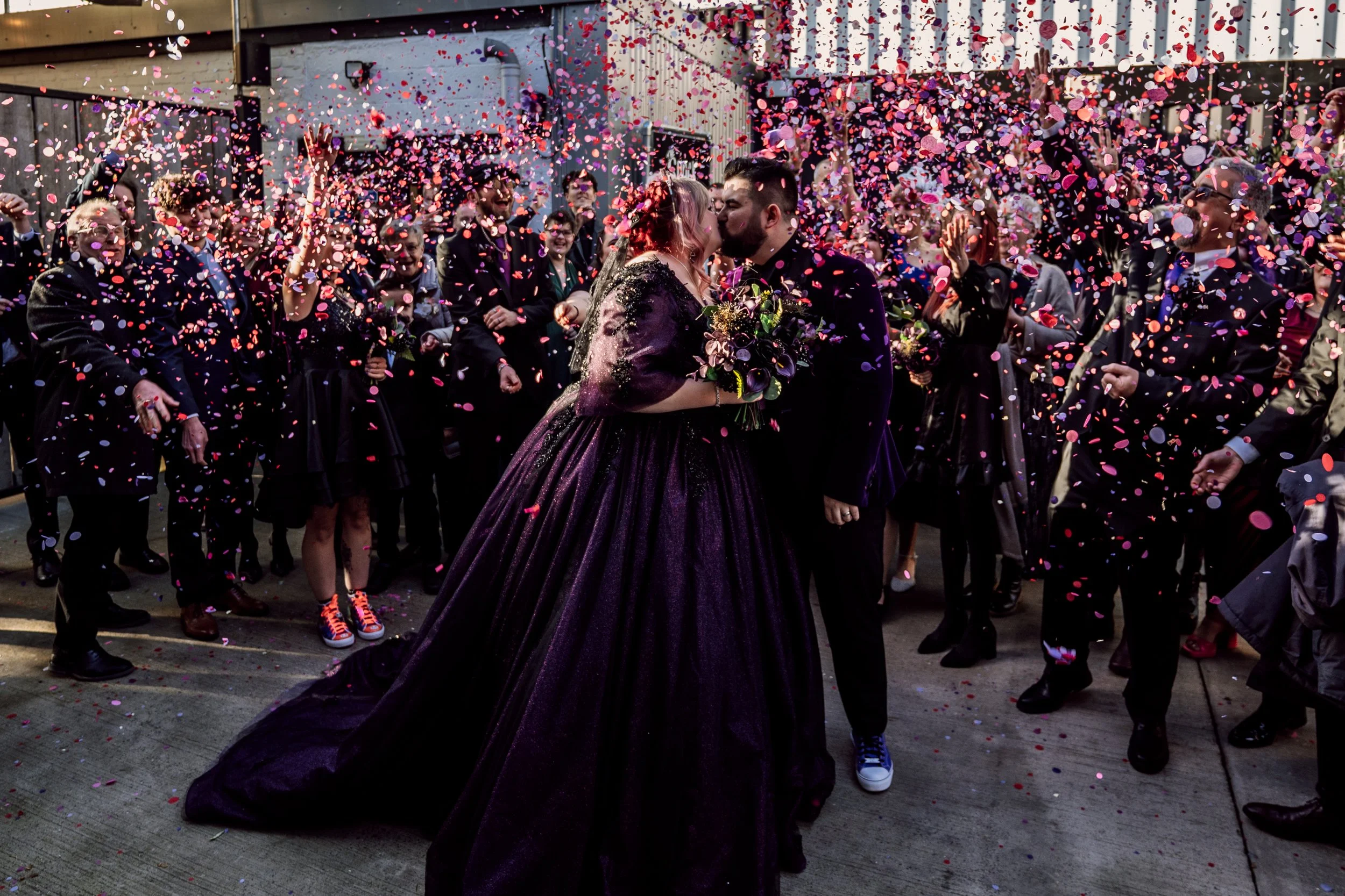 Alternative Emo Wedding Confetti Photo Shack Revolution Hereford