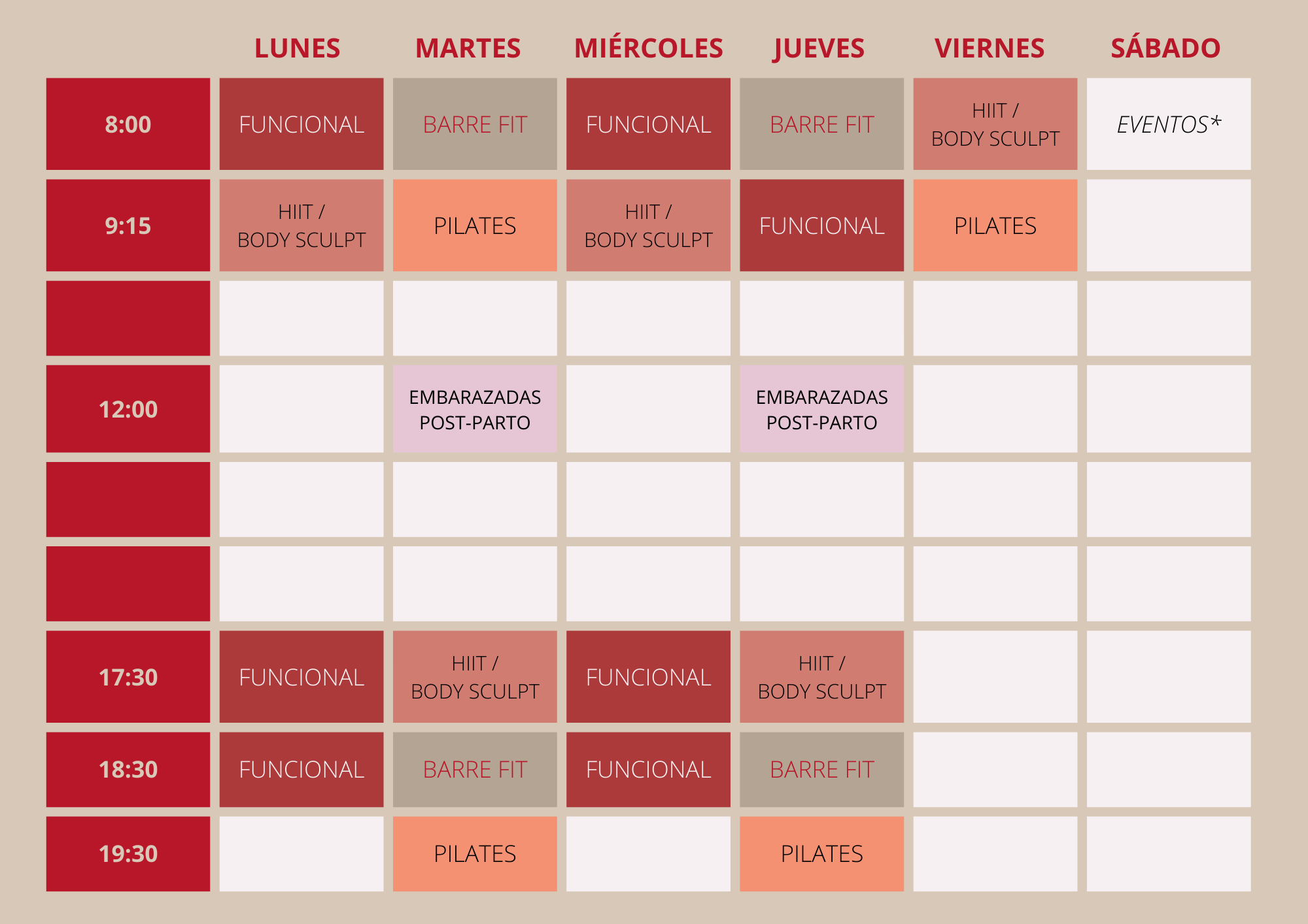 horario barre y funcional valencia