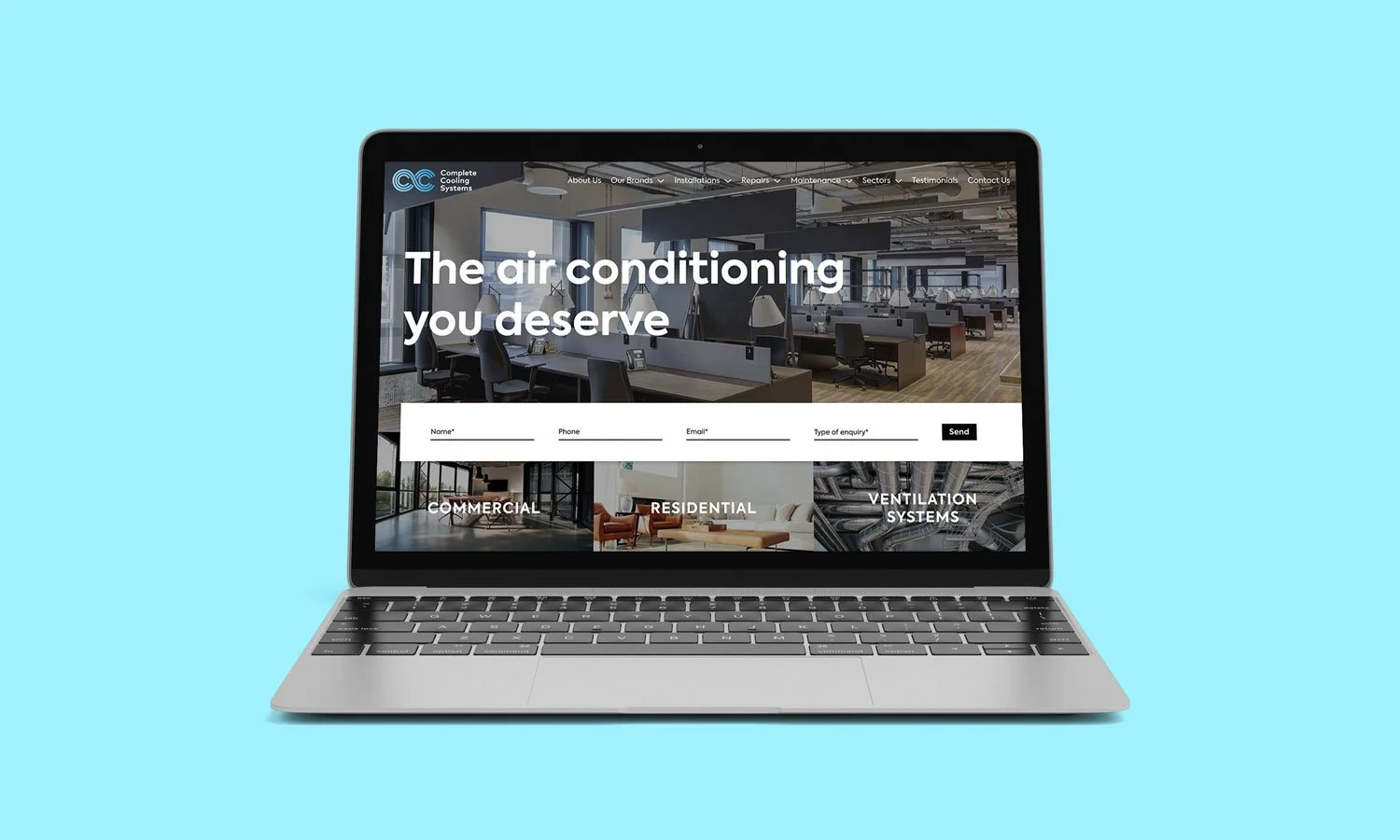 Complete Cooling Systems - 
Service-Led Website