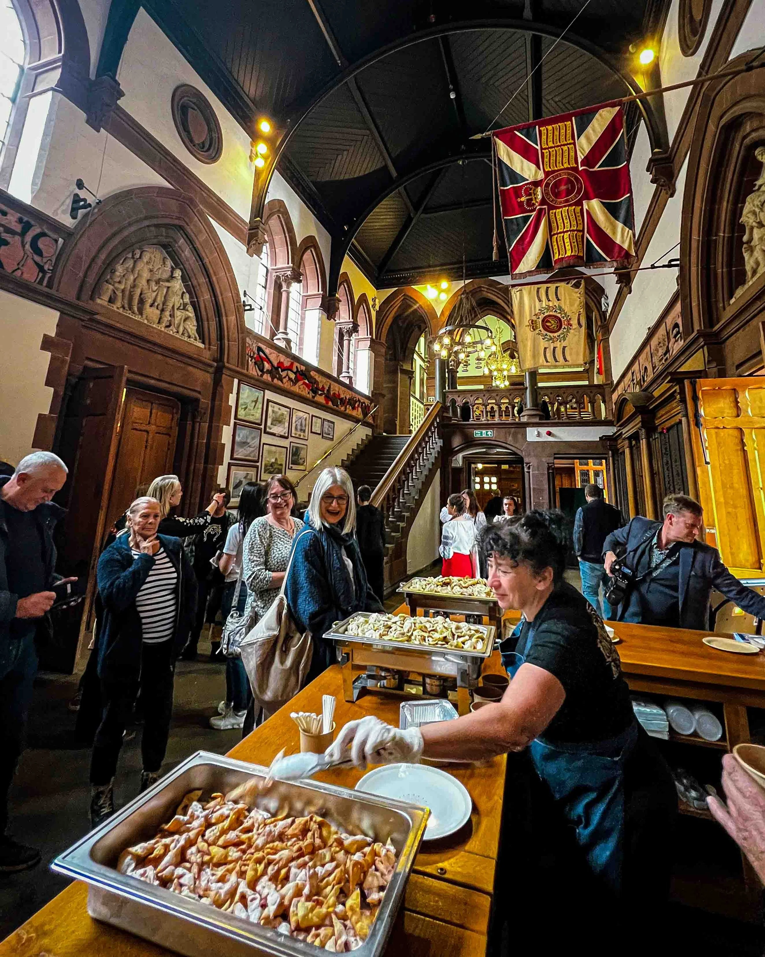 Lovage and Rosemary chef, Beata Skorek, at a charity event in Chester County Council